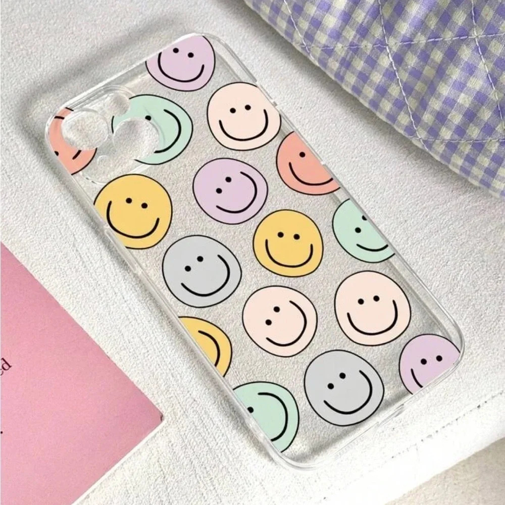 ⚠️Clearance iPhone 15/Pro/Pro Max Colorful Smiley Faces Phone Case - Picture 2 of 3